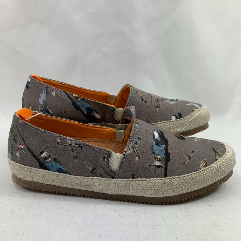 Mulo Women's Planes Print Espadrilles Slip-On Flat